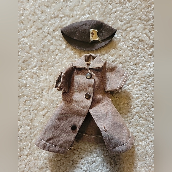 RARE Antique TERRI LEE Co 11-956 Official BROWNIE SCOUT Green doll Girl OUTFIT - Picture 1 of 11